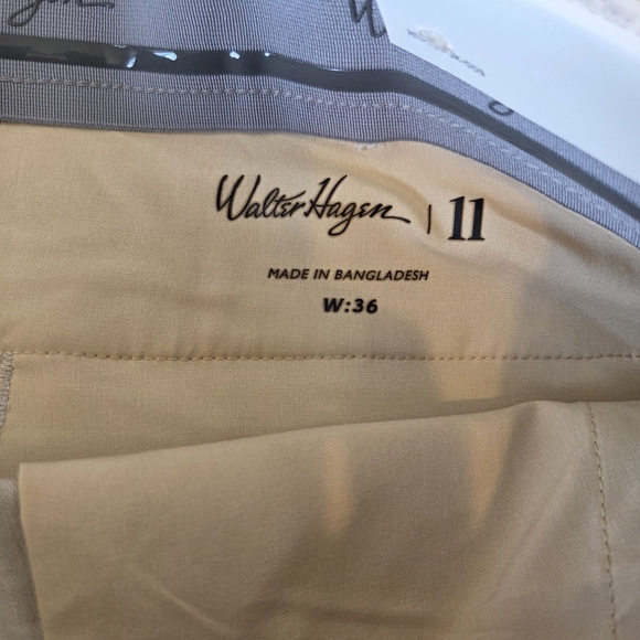 Men's Walter Hagen Clubhouse Khaki Linen Shorts Size 36 Golf Outdoor Active - Picture 4 of 9